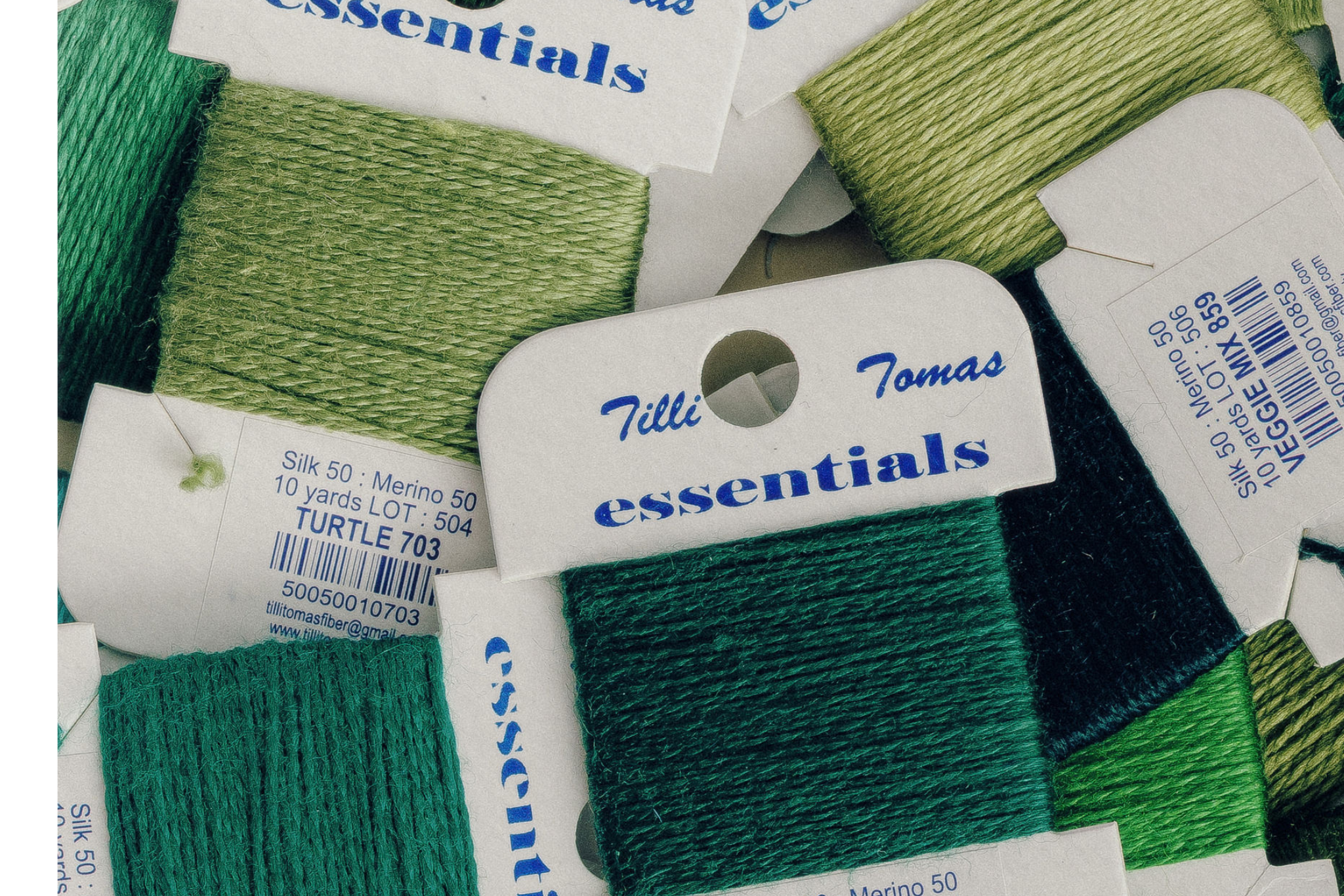 Tilli Tomas Essentials Greens Silk Wool Blend
