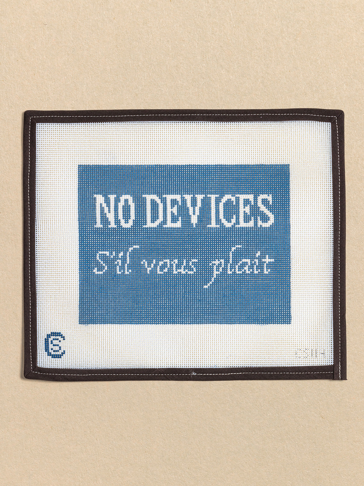 No Devices S'il vous Plait in Blue