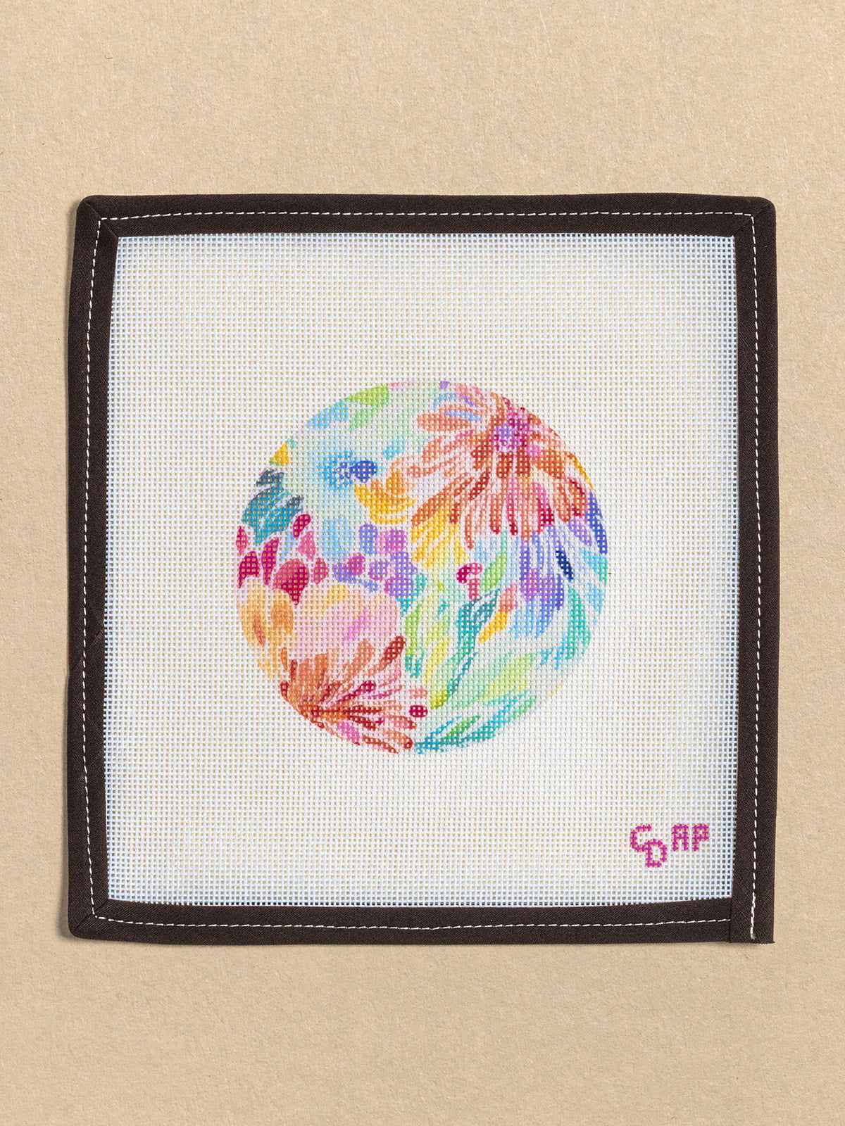 Floral Watercolor Round