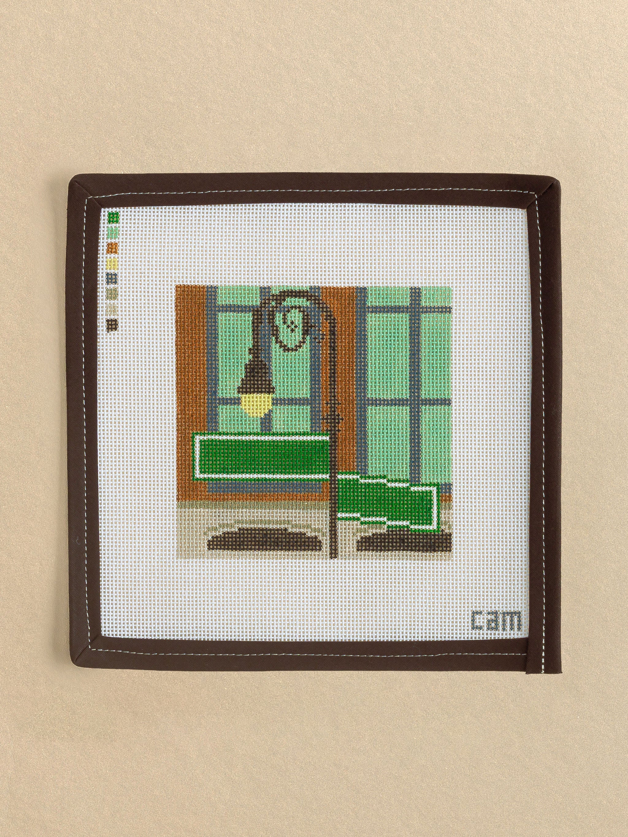 Uptown needlepoint canvas by CAM Designs