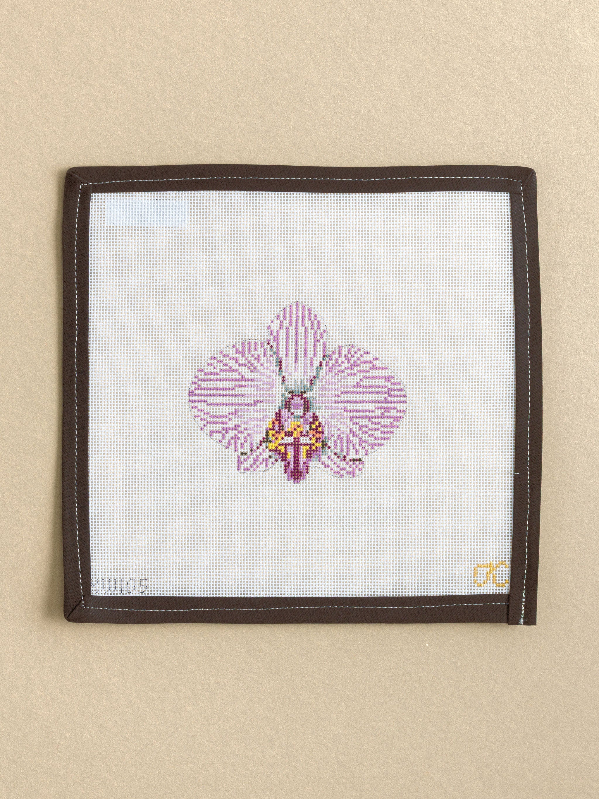 Single Purple Striped Orchid