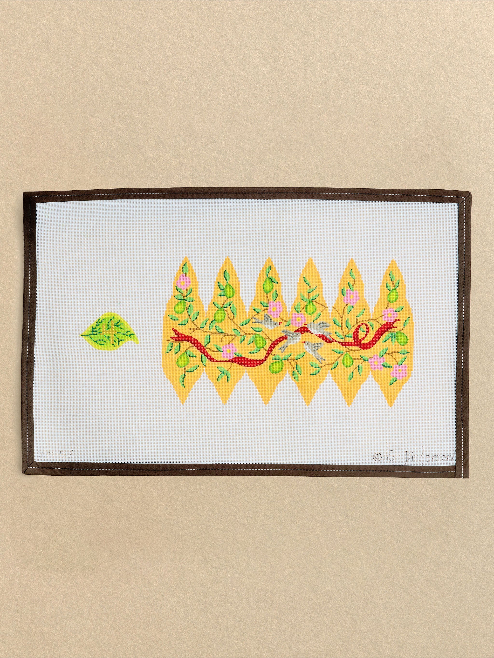 Twelve Days of Christmas 3D Pears — The Full Stitch Along Bundle (12 Canvases + Stitch Guide)