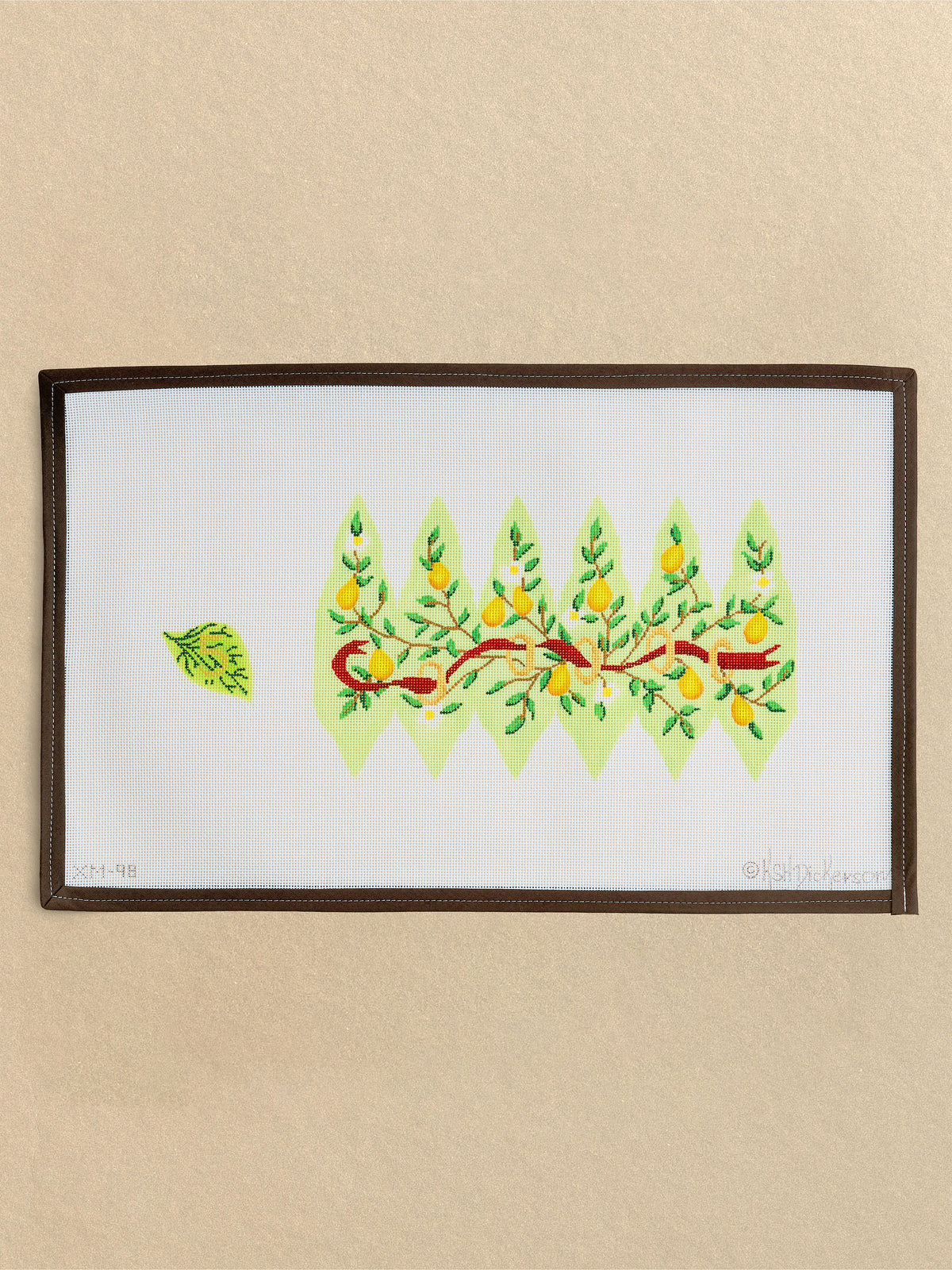 Twelve Days of Christmas 3D Pears — The Full Stitch Along Bundle (12 Canvases + Stitch Guide)