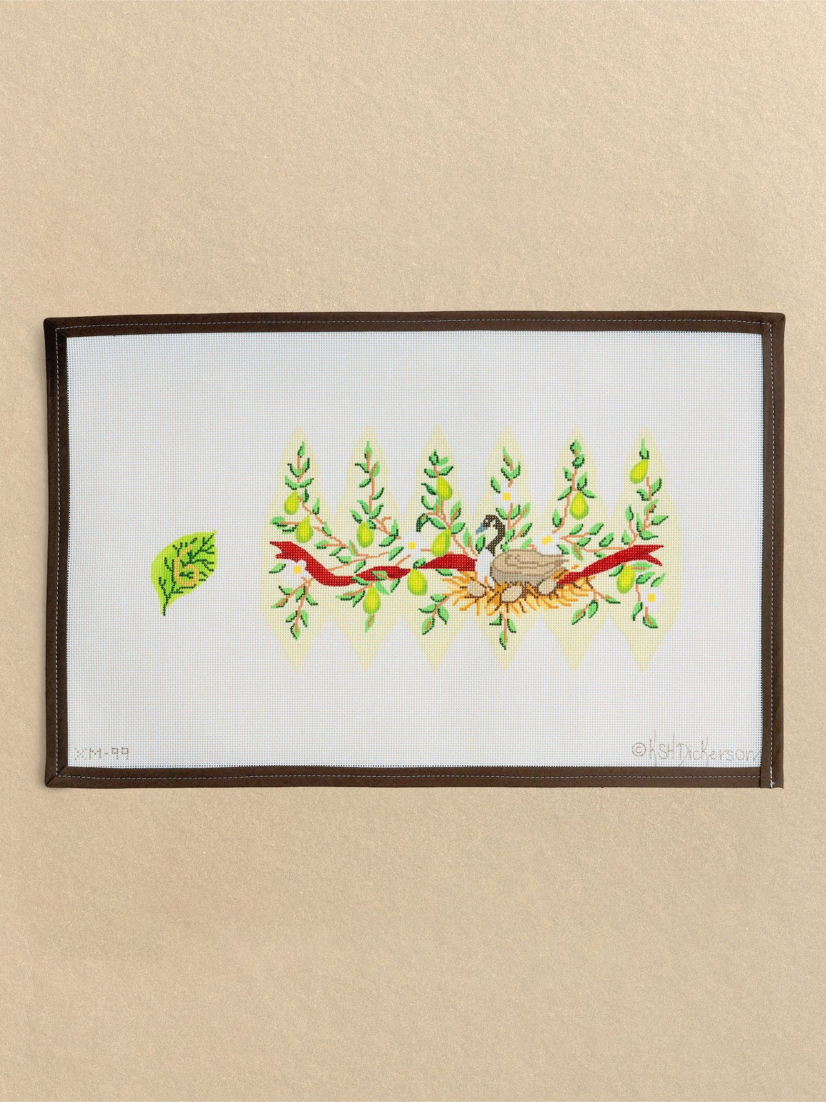 Twelve Days of Christmas 3D Pears — The Full Stitch Along Bundle (12 Canvases + Stitch Guide)