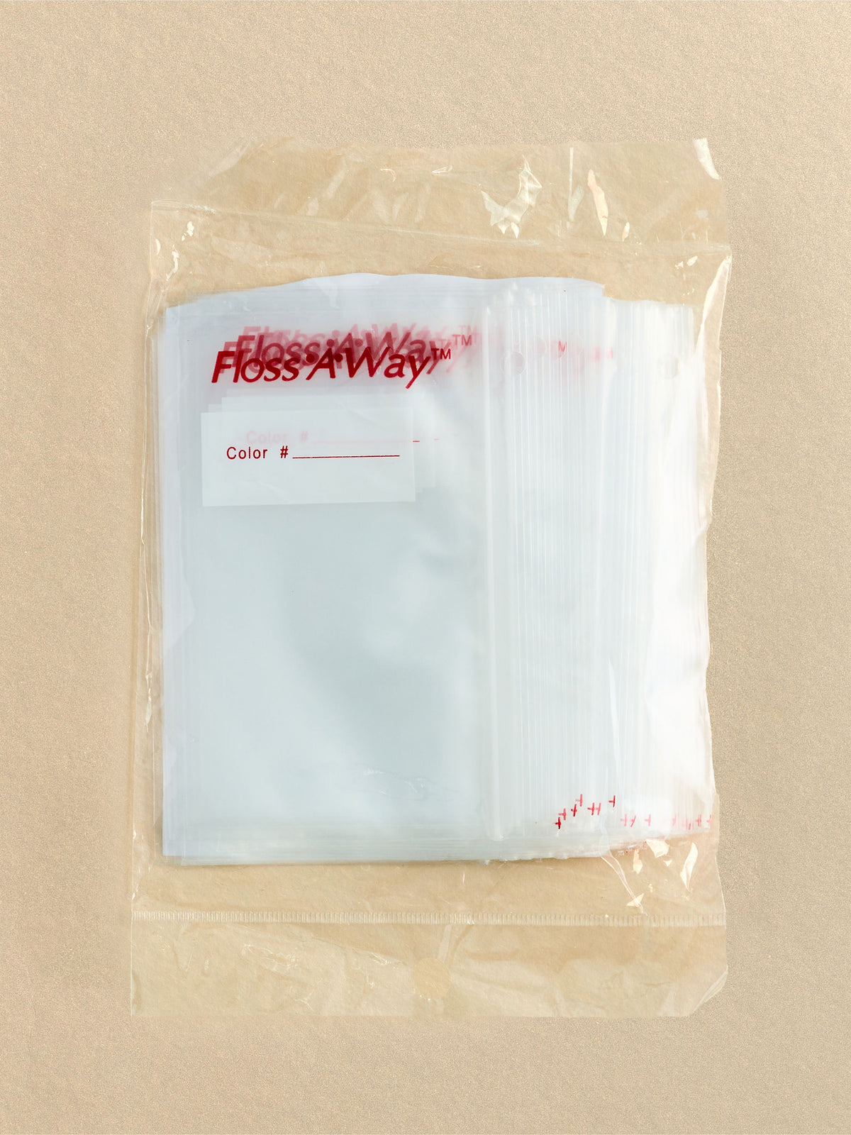 Floss-A-Way Thread Organizer Bags 36-Count with 1" Ring