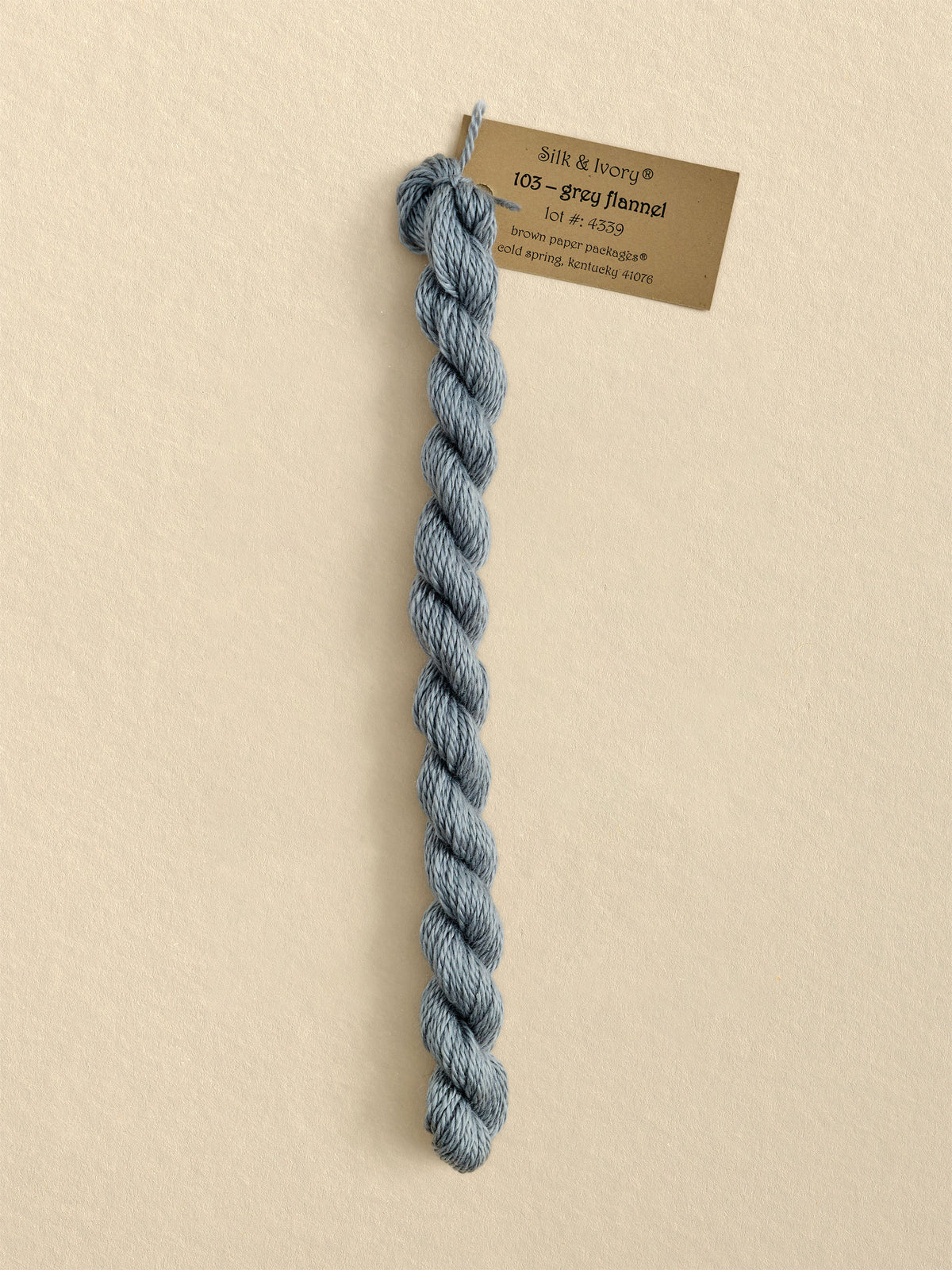 Silk & Ivory Grey Flannel 103