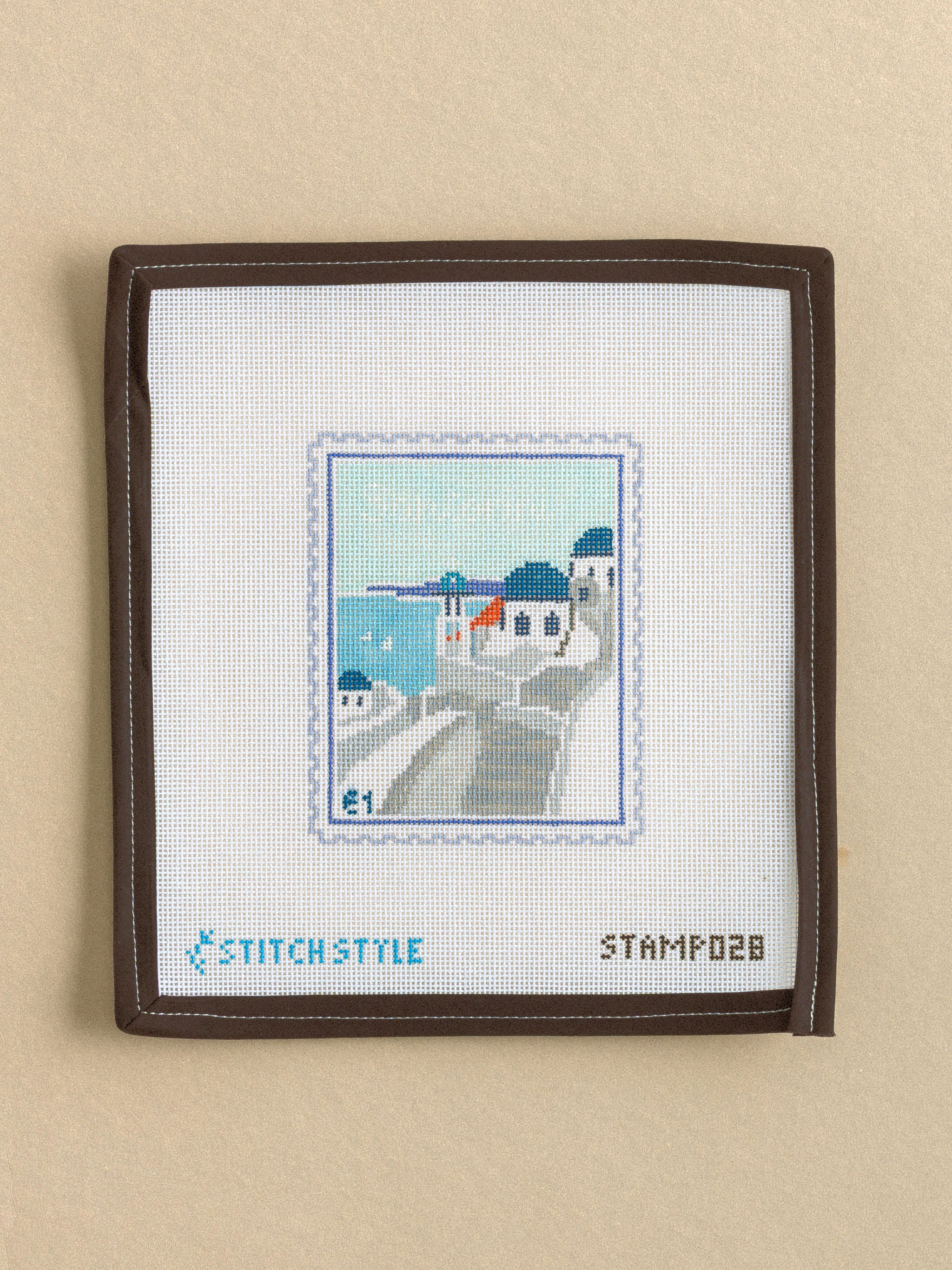 Santorini Stamp
