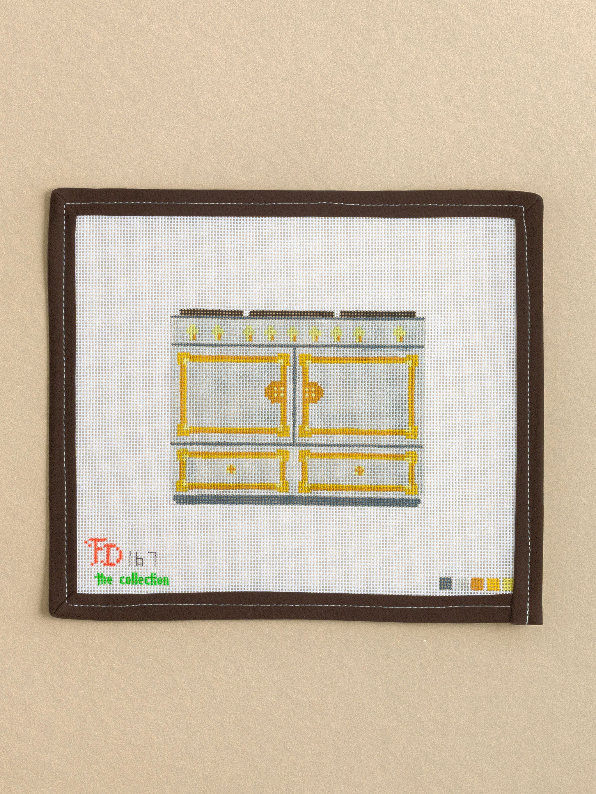 French Kitchen La Cornue Oven needlepoint canvas by Froopy Designs
