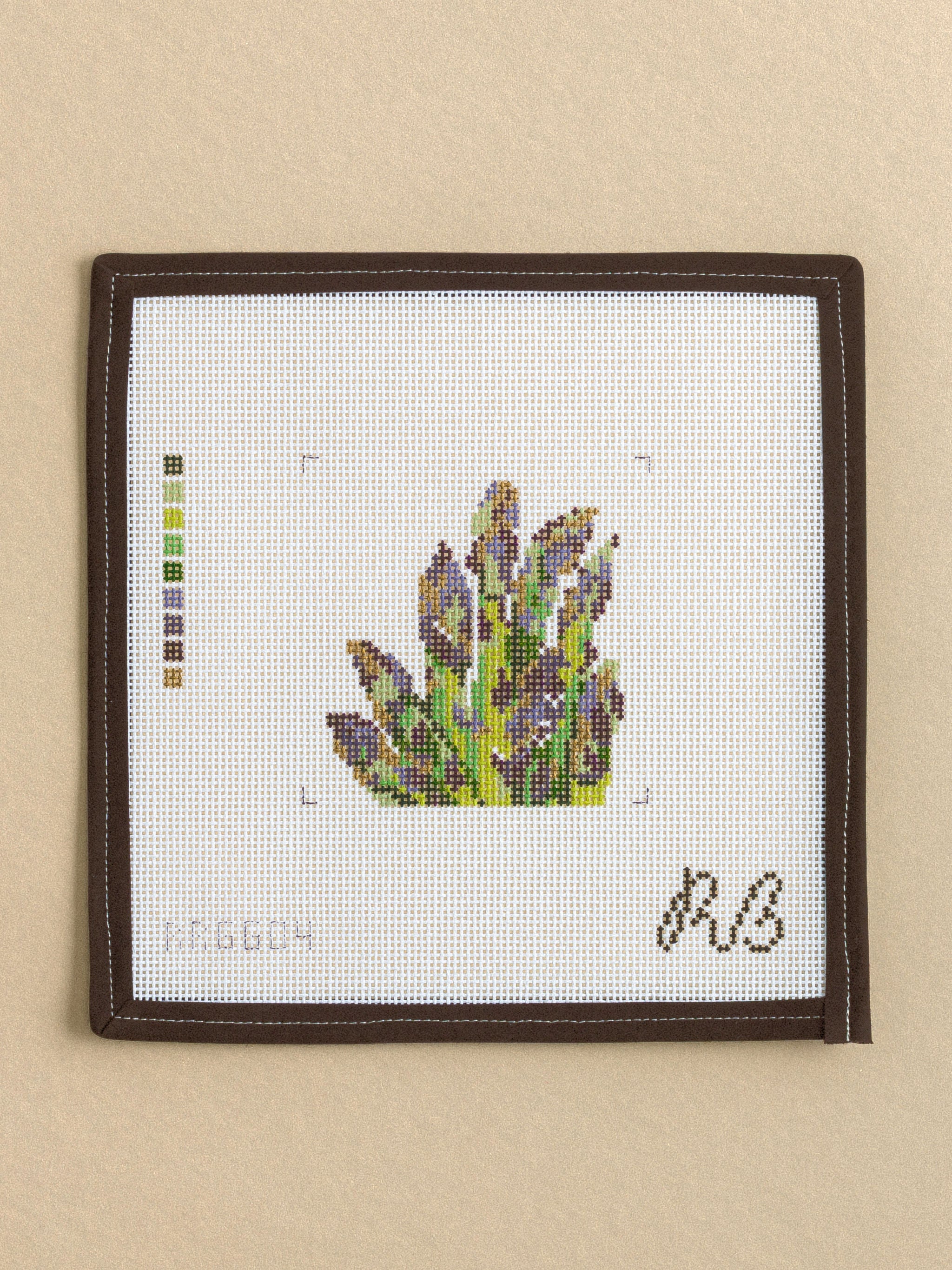The Gilded Garden Series Asparagus needlepoint canvas by Rachel Barri