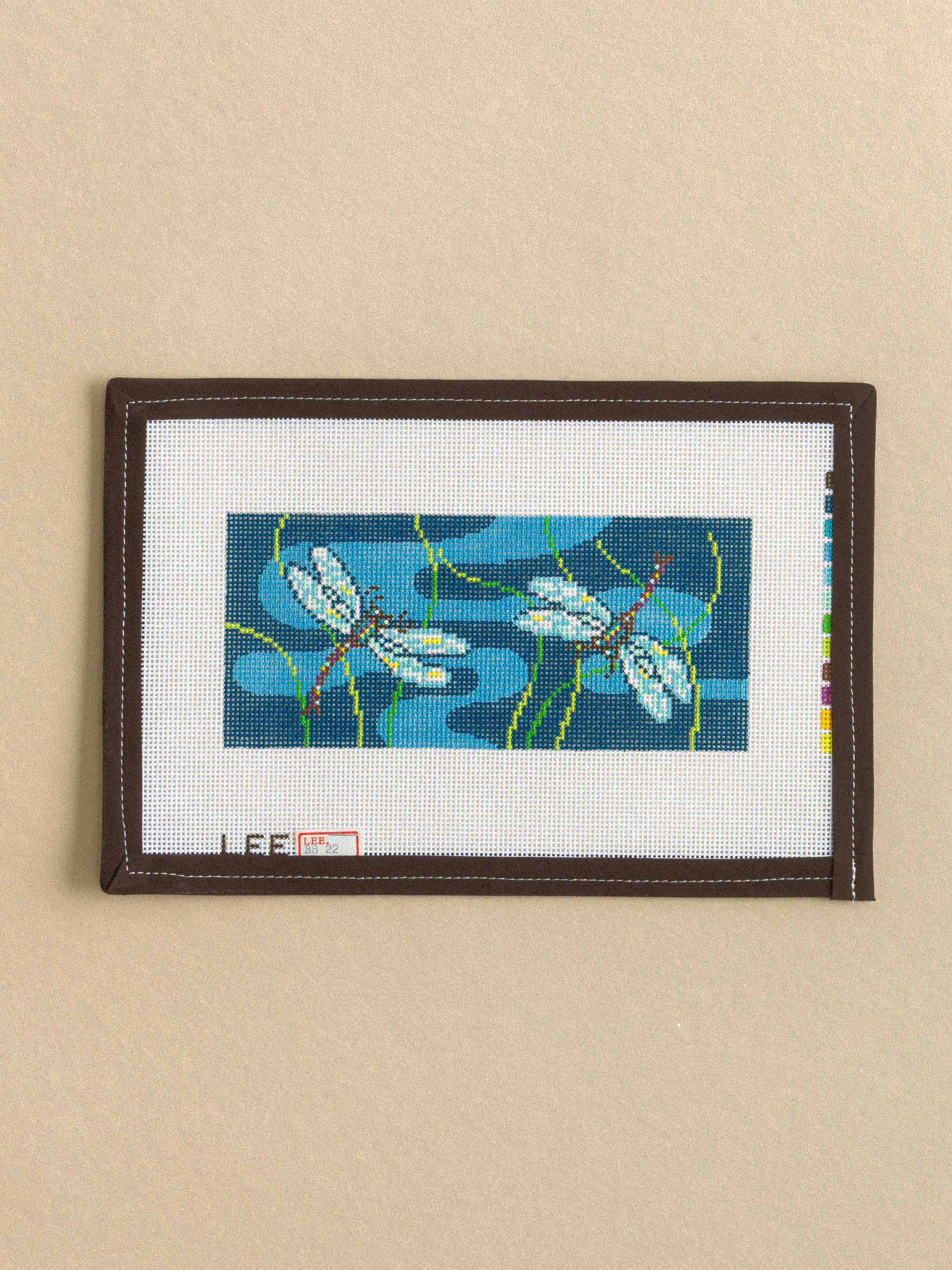 Dragonflies needlepoint canvas by Lee