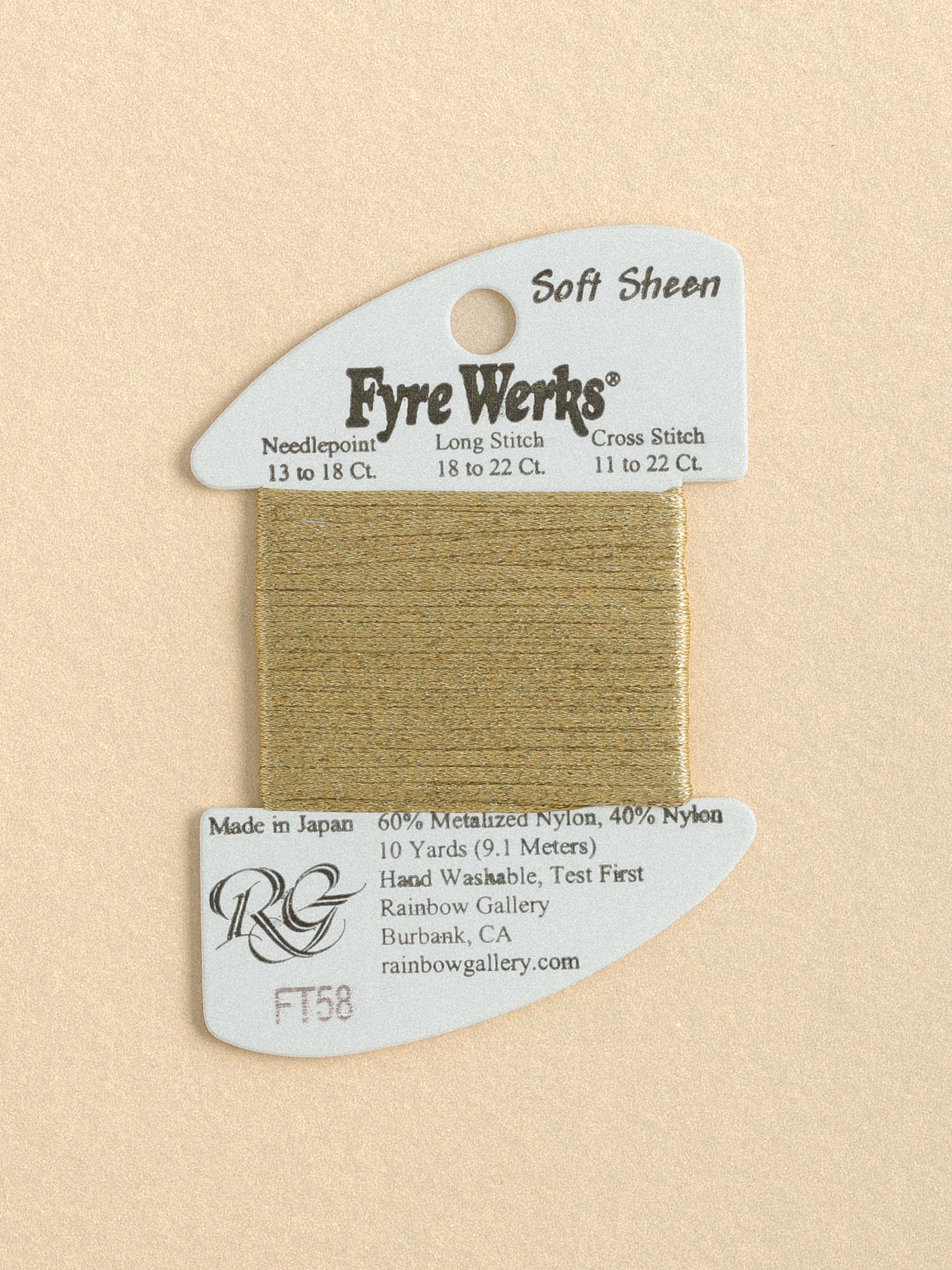 Fyre Werks Soft Sheen Gold FT-58