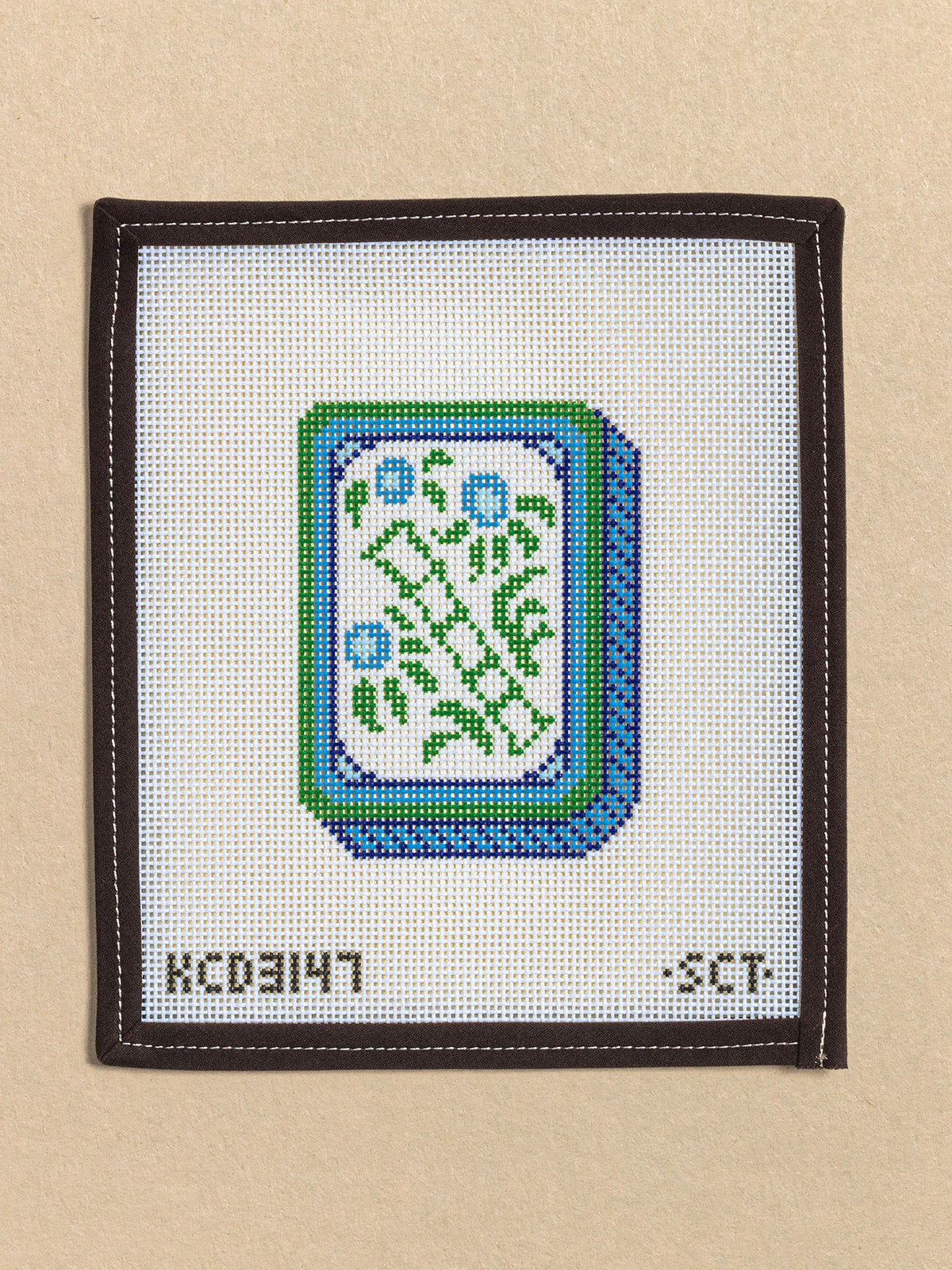 Blue Bamboo Mahjong Tile