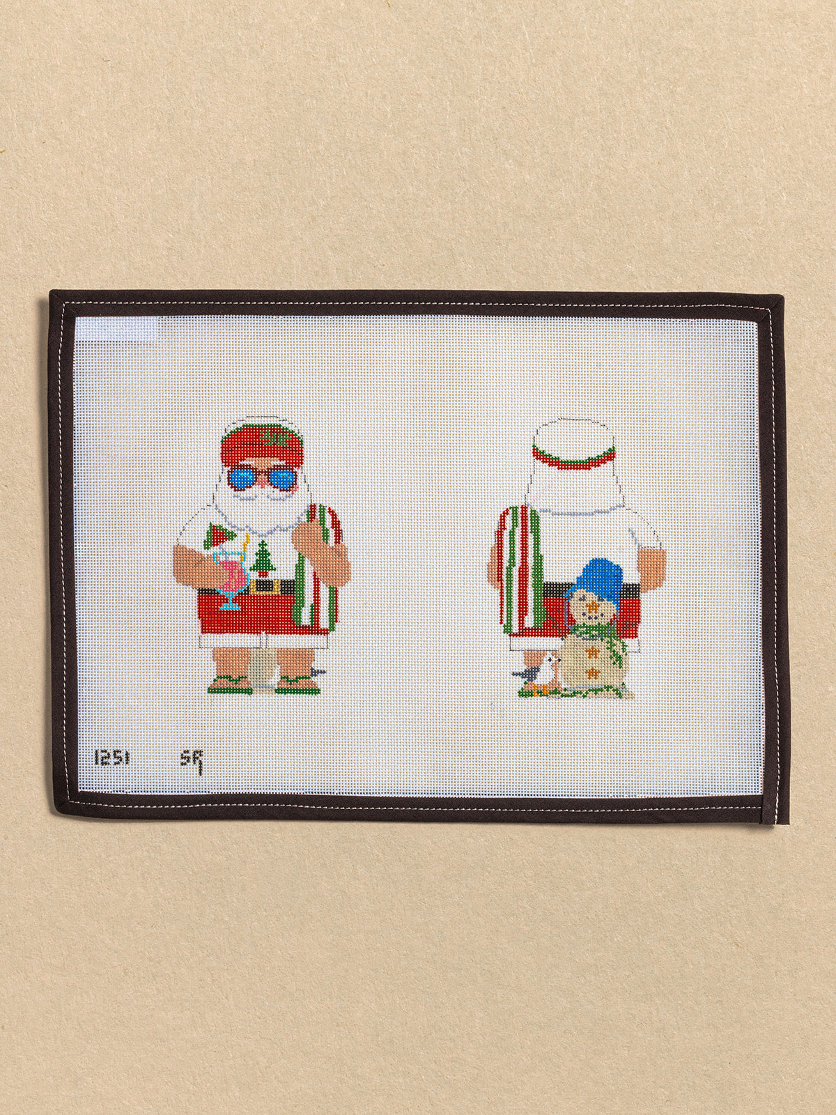 Two-Sided Beach Santa
