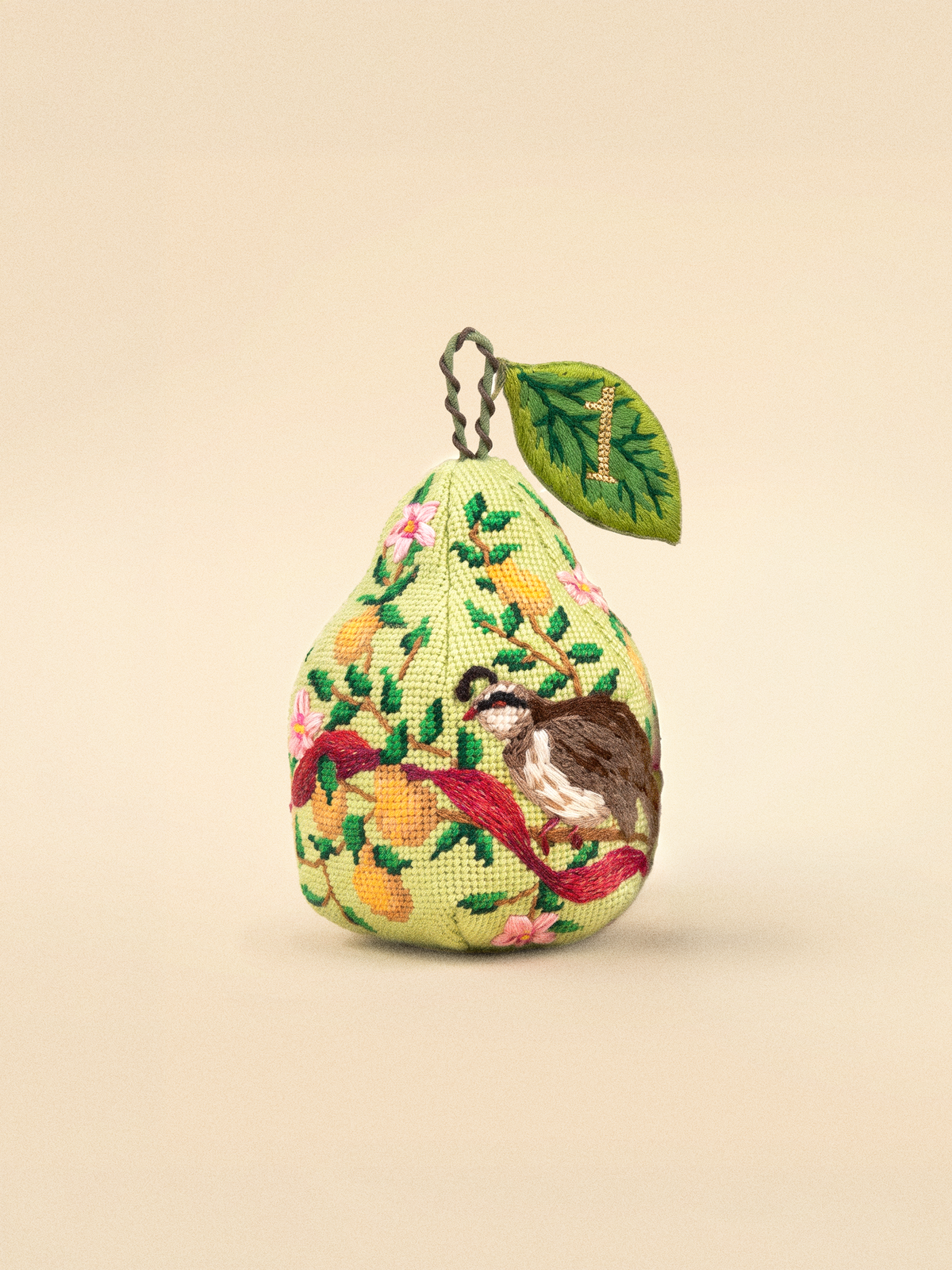 Twelve Days of Christmas 3D Pears — The Full Stitch Along Bundle (12 Canvases + Stitch Guide)