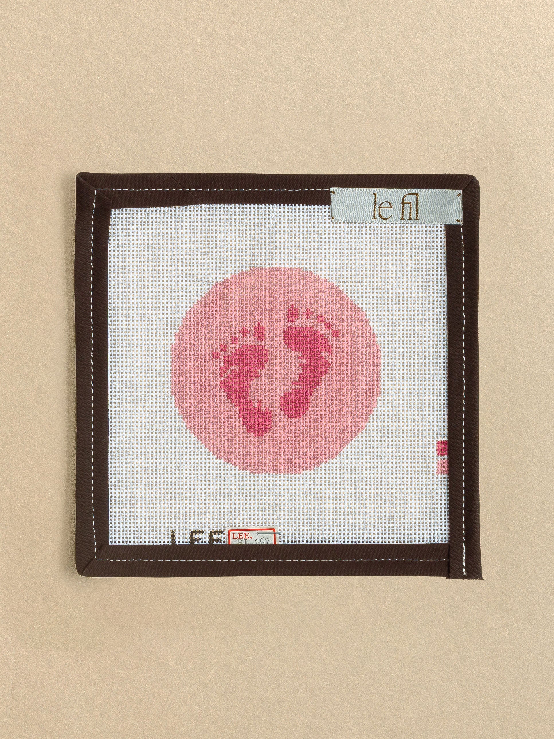 Baby Girl Feet needlepoint canvas by Lee