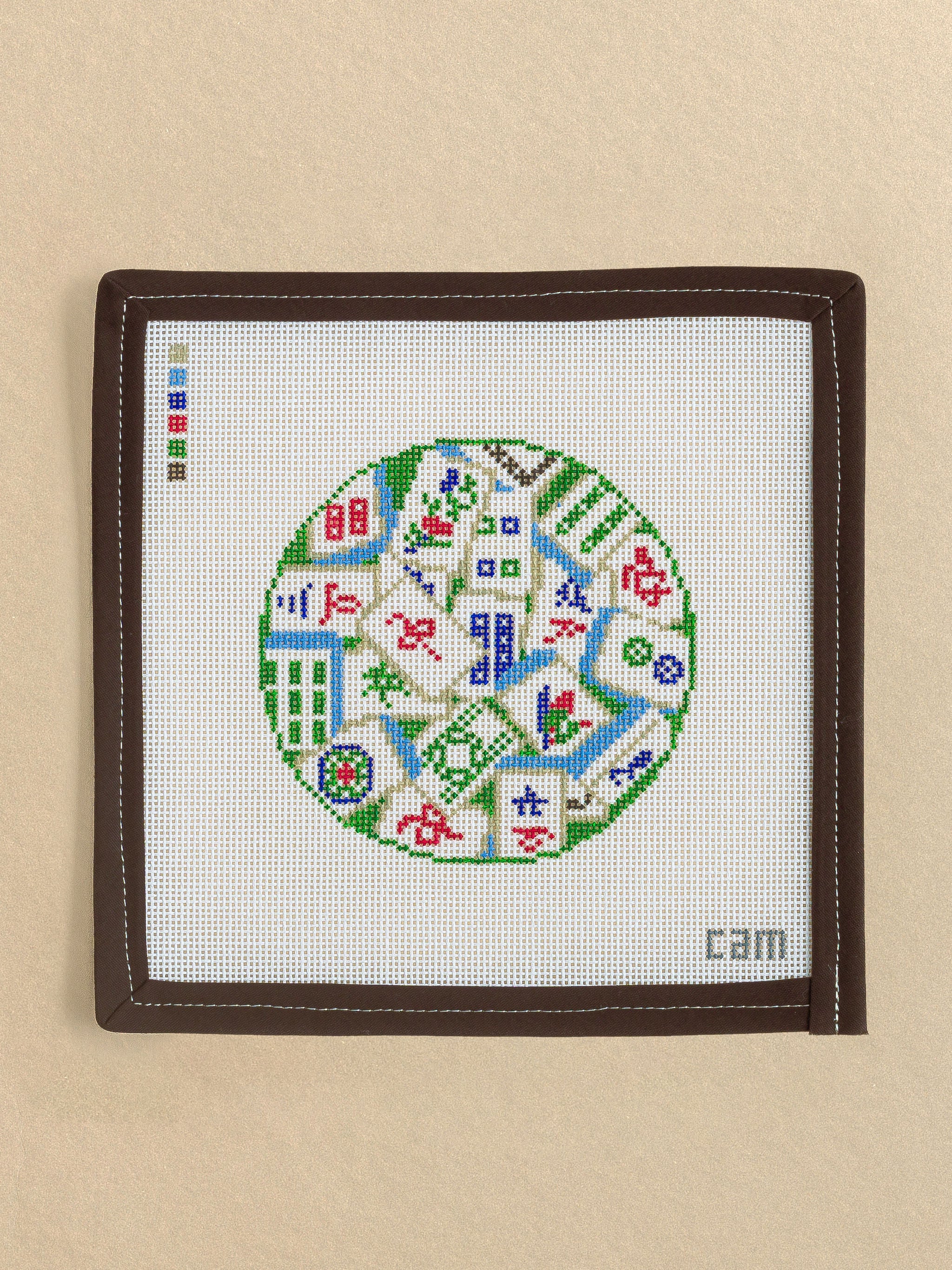 Mahjong Tiles needlepoint canvas by CAM Designs