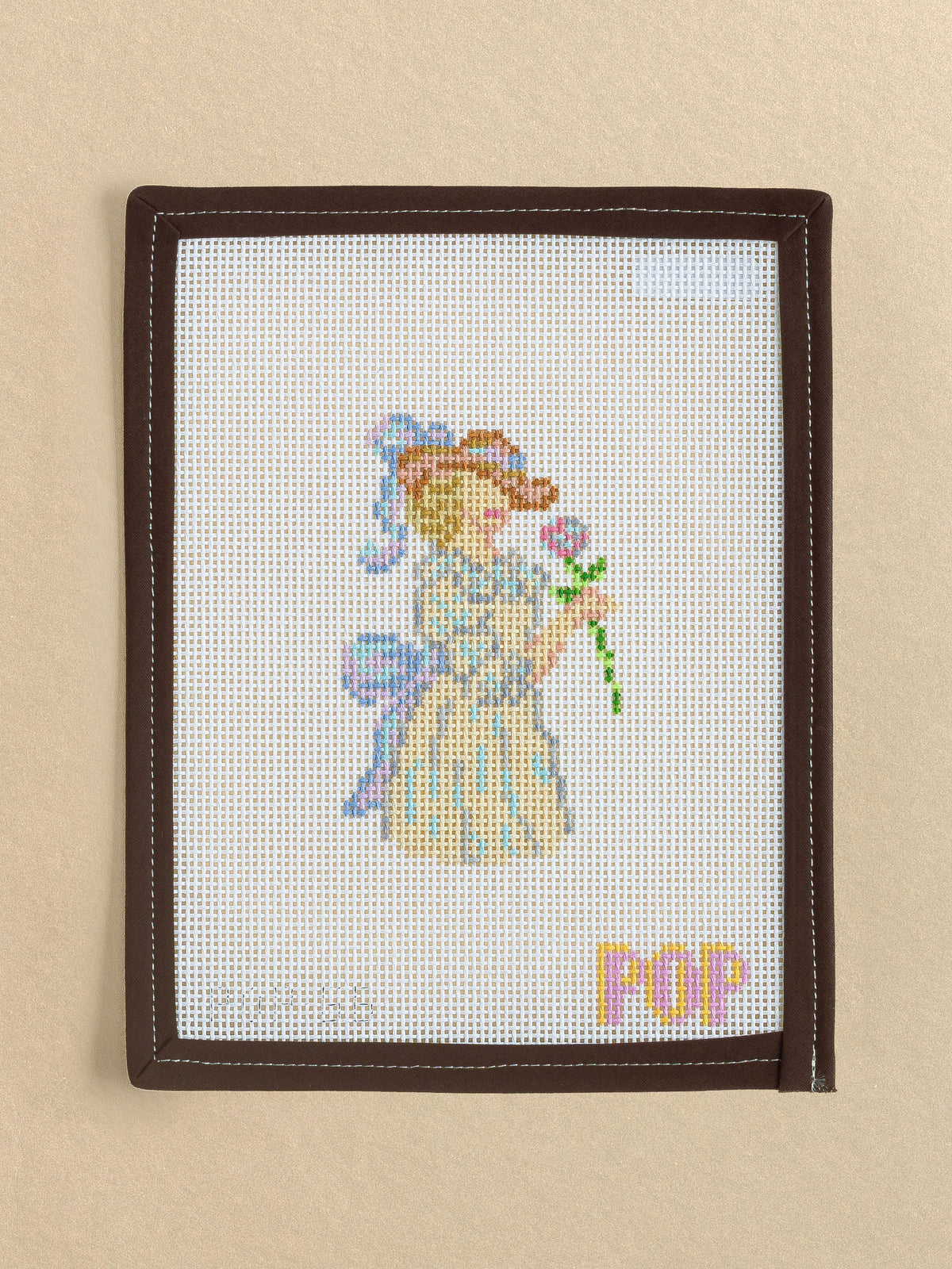 Marie Antoinette In The Garden needlepoint canvas by Pop Needle Arts