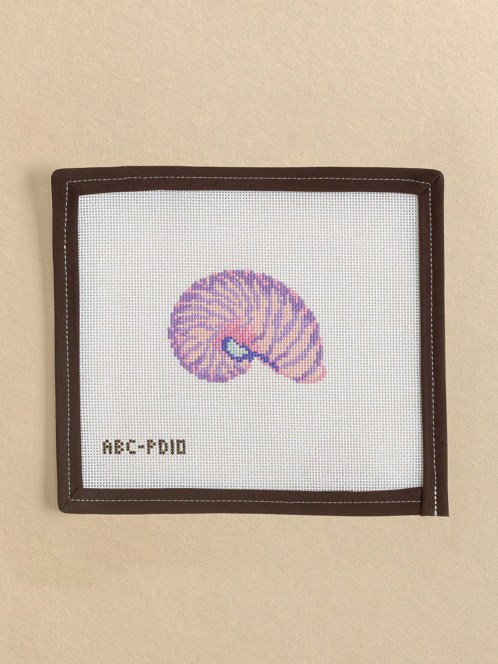Nautilus Shell needlepoint canvas by Pippa Designs