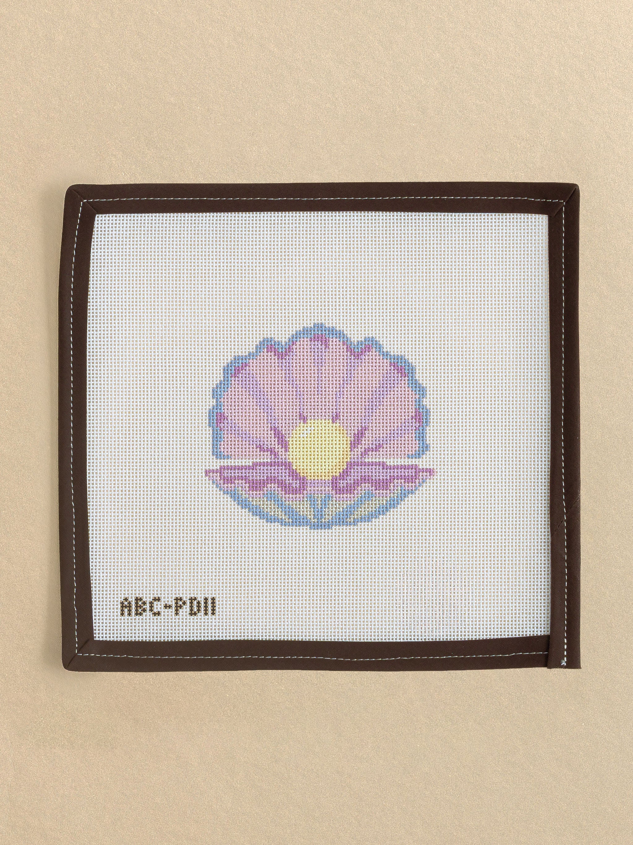 Pearl Shell needlepoint canvas by Pippa Designs
