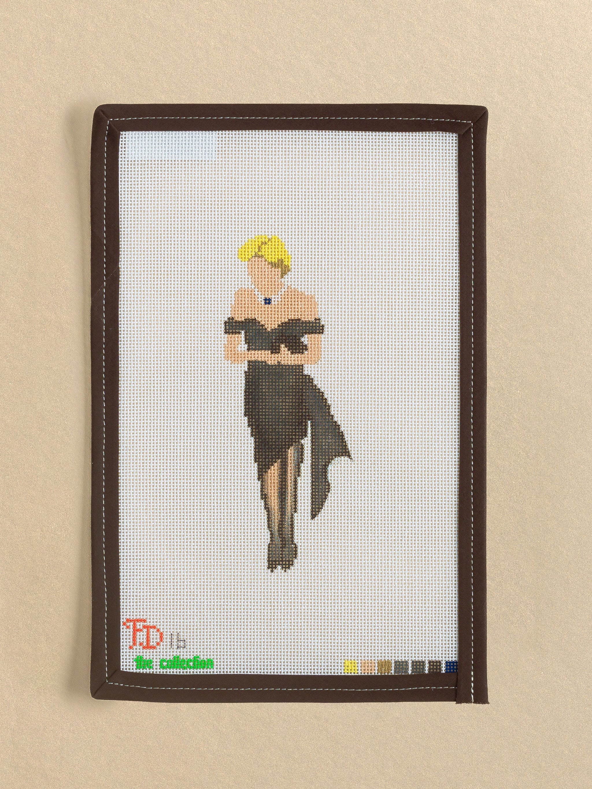 Diana In Revenge needlepoint canvas by Froopy Designs