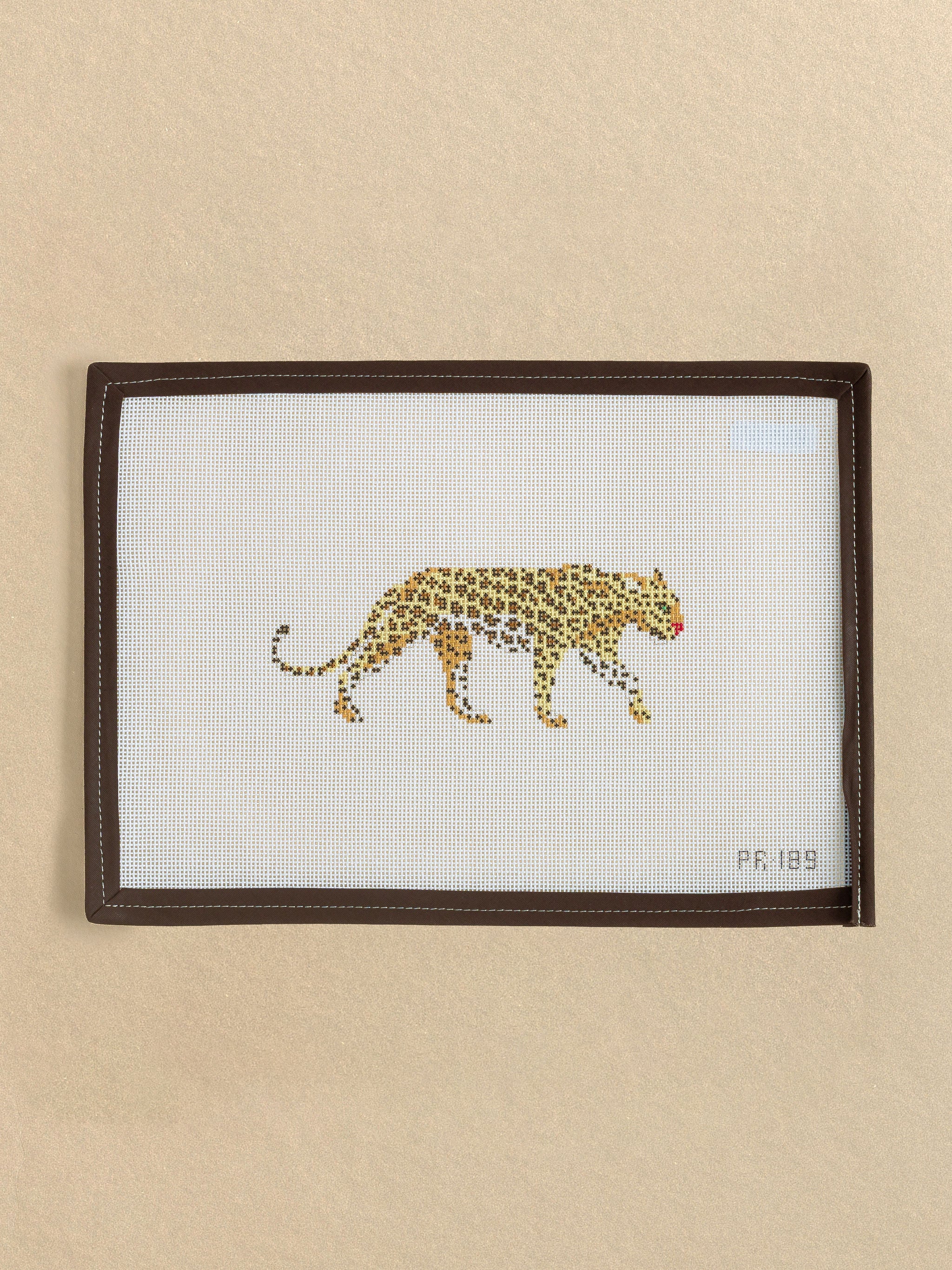 African Leopard needlepoint canvas by Pip & Roo
