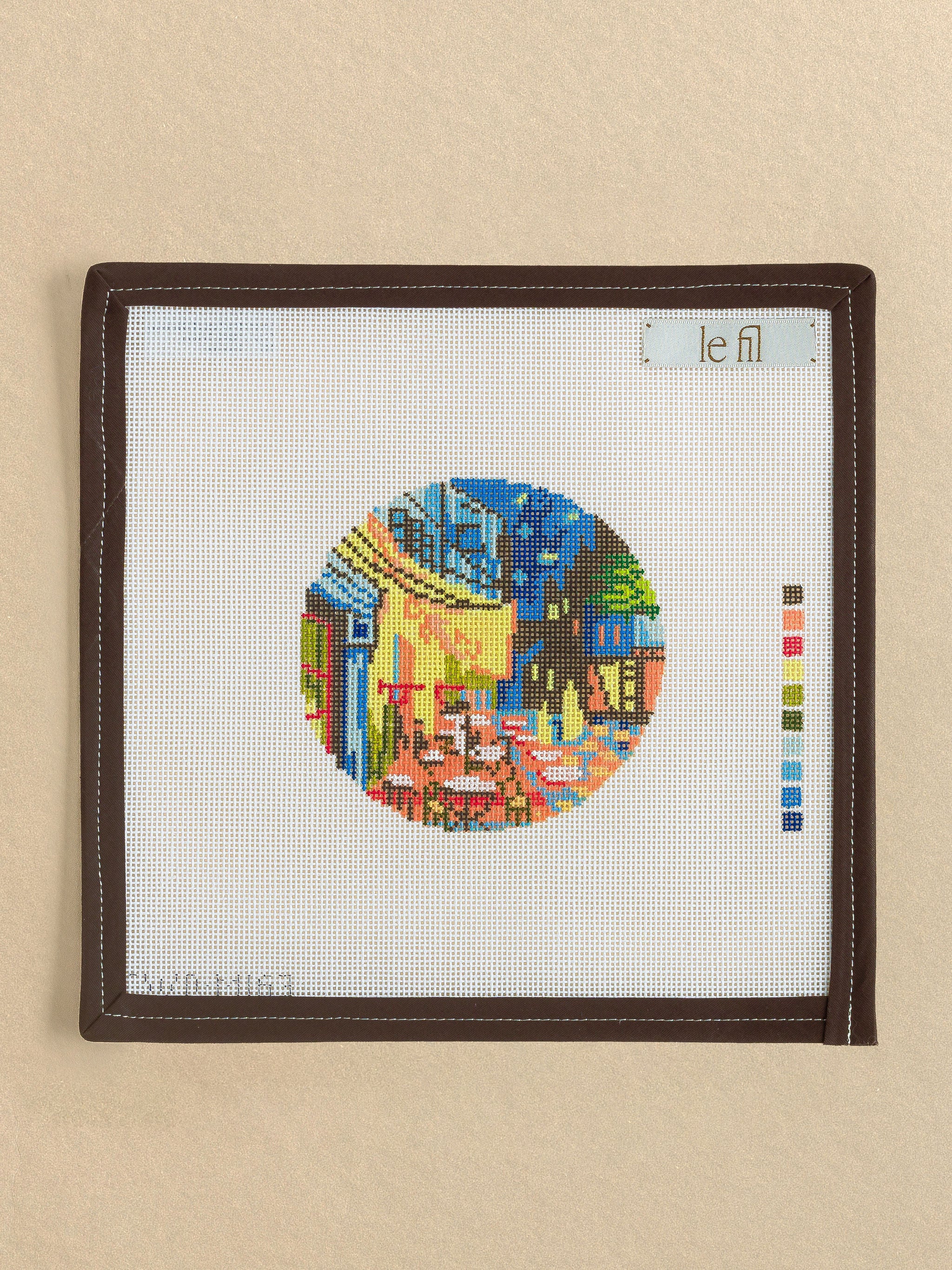 Van Gogh Night Cafe needlepoint canvas by Changing Woman Designs