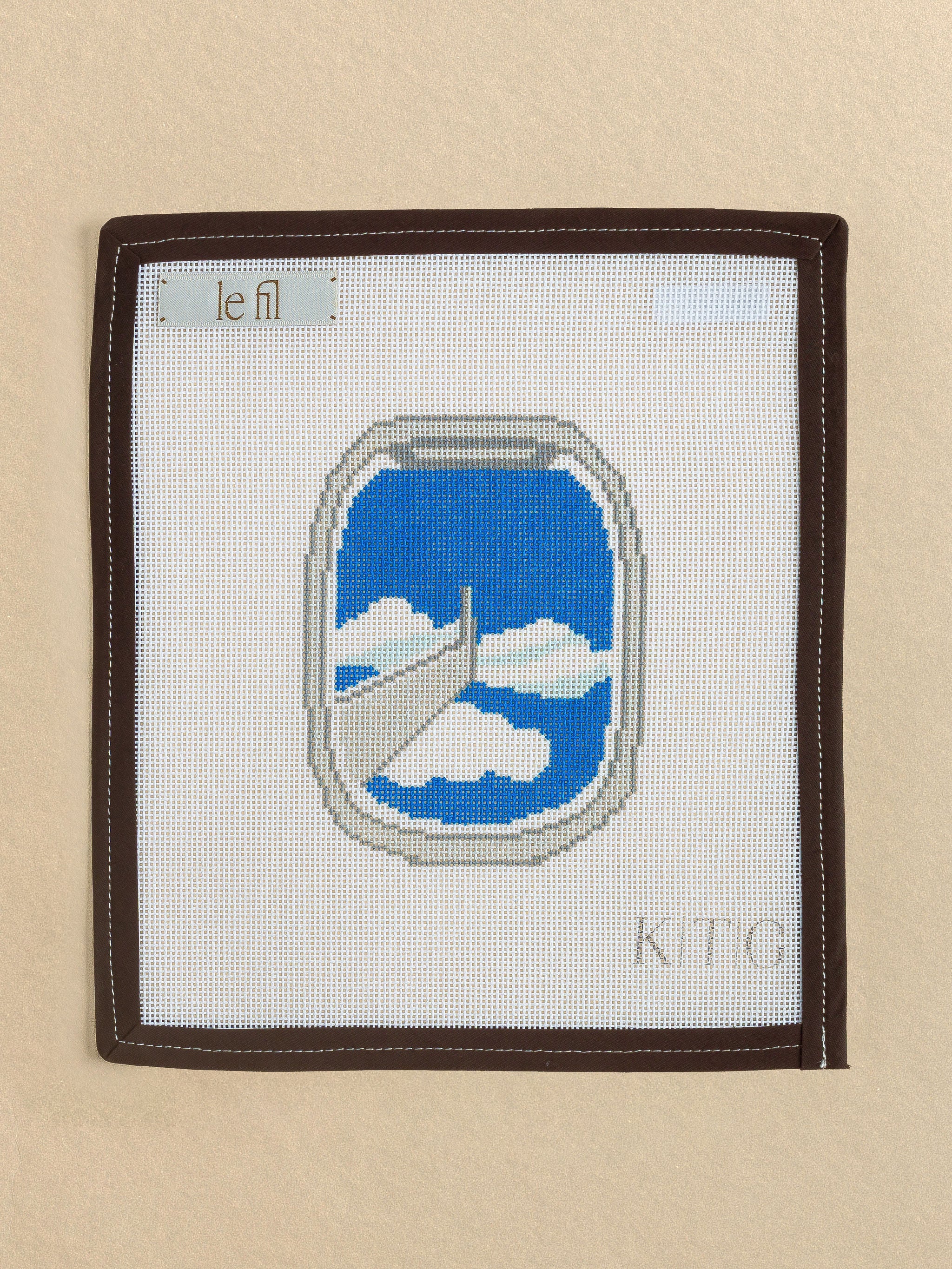 Airplane Window needlepoint canvas by K.T.G. Needlepoint