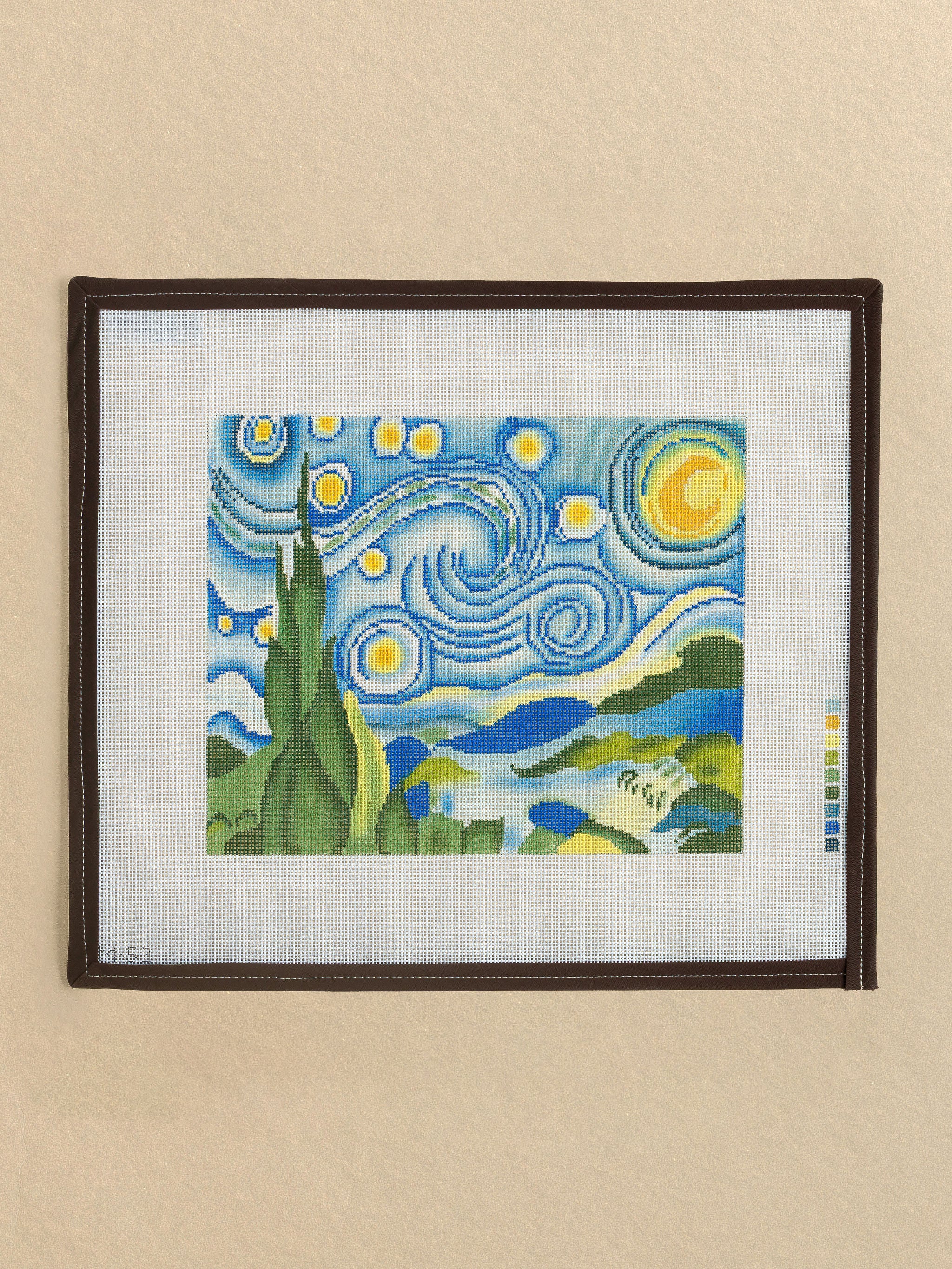 Van Gogh The Starry Night needlepoint canvas by Changing Woman Designs