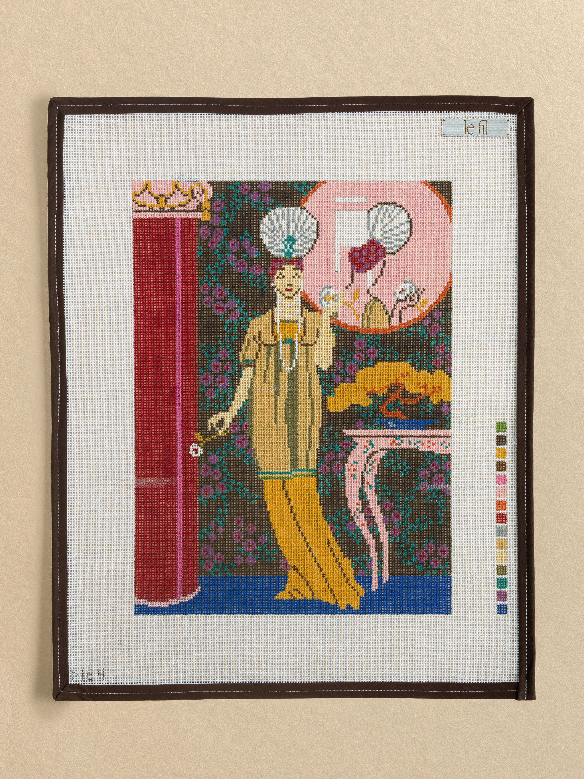 Scheherazade Barbier needlepoint canvas by Changing Woman Designs