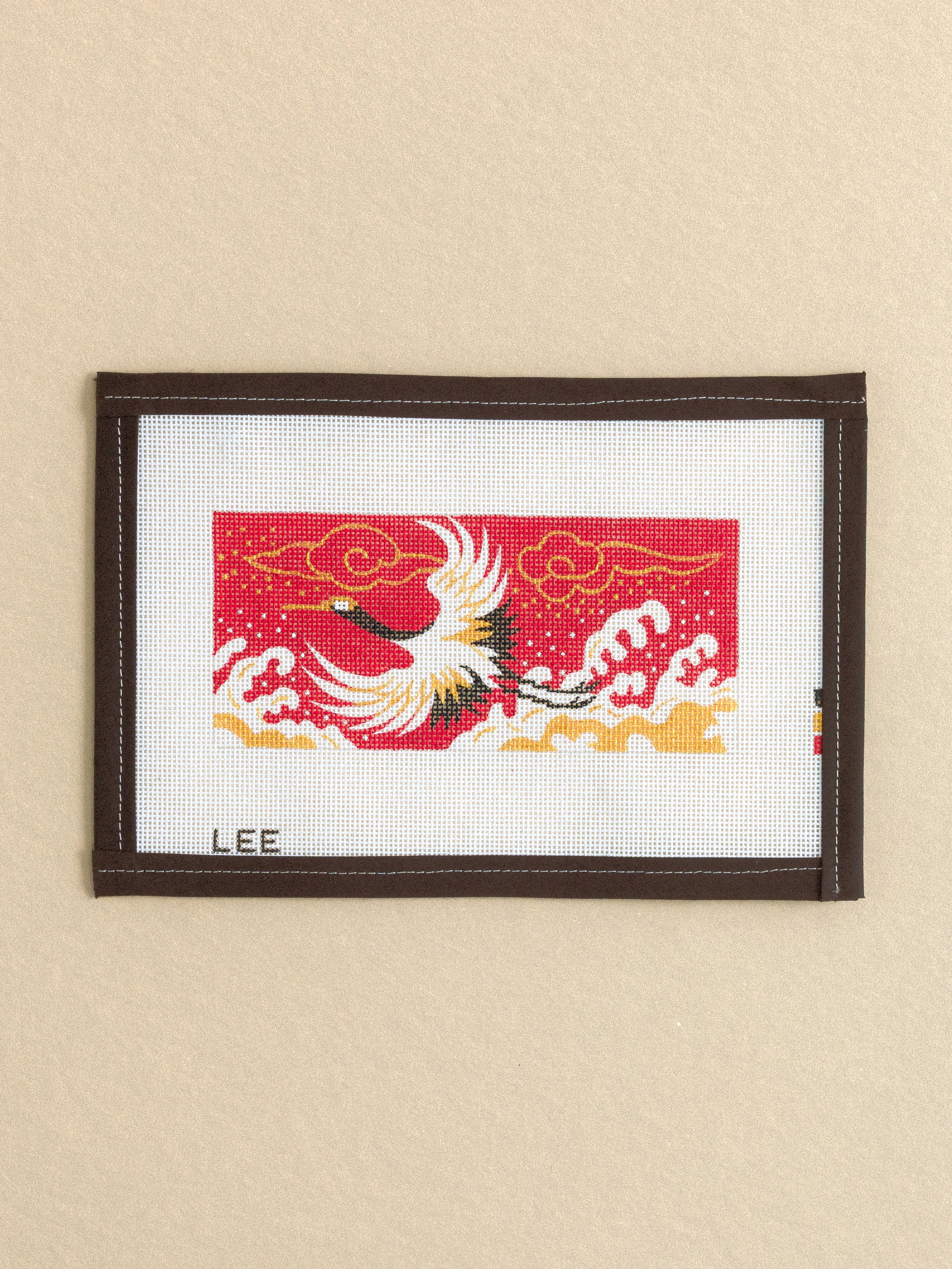 Crane on Red