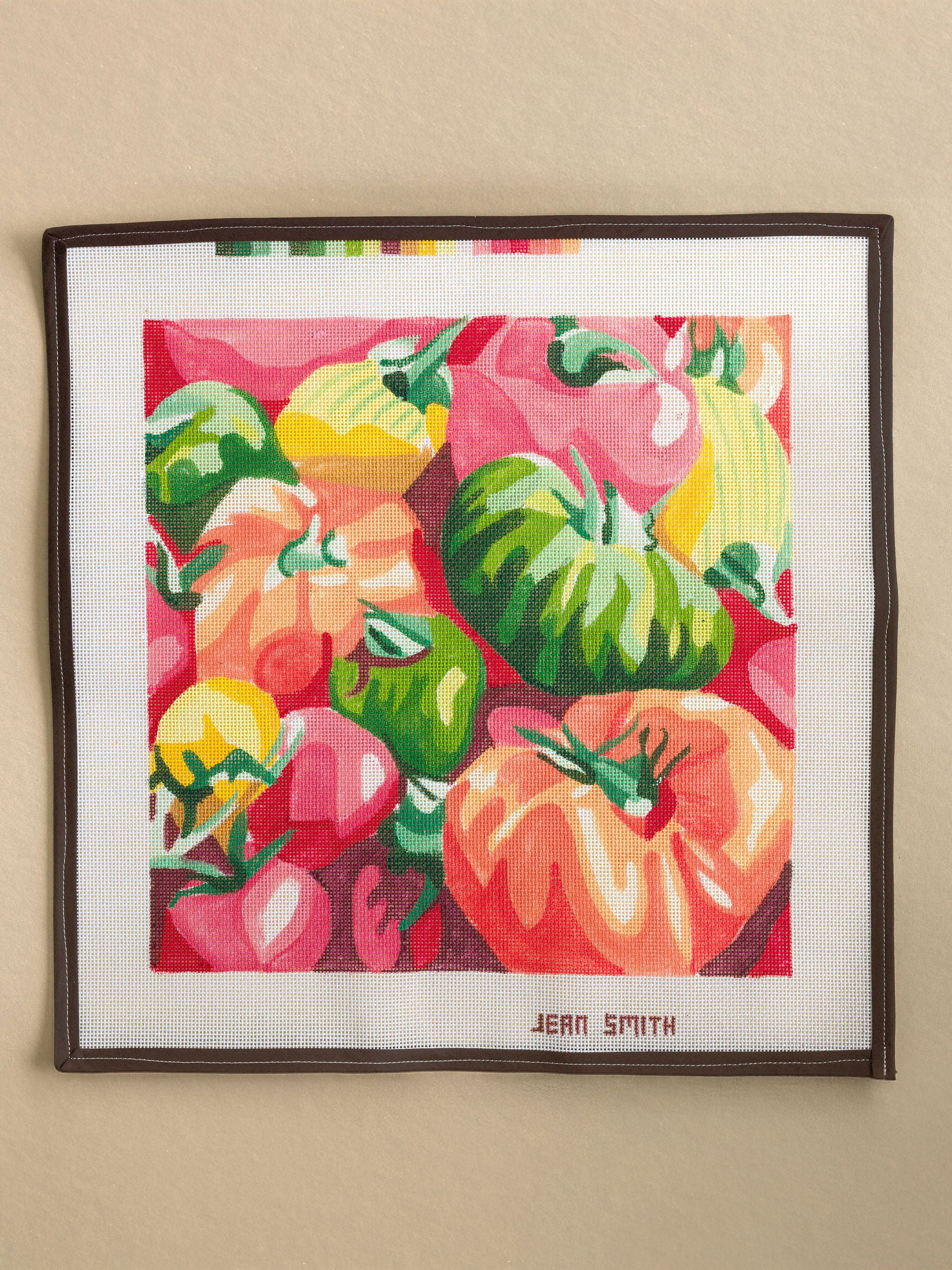 Farmer's Market Tomatoes Needlepoint Canvas | Le Fil