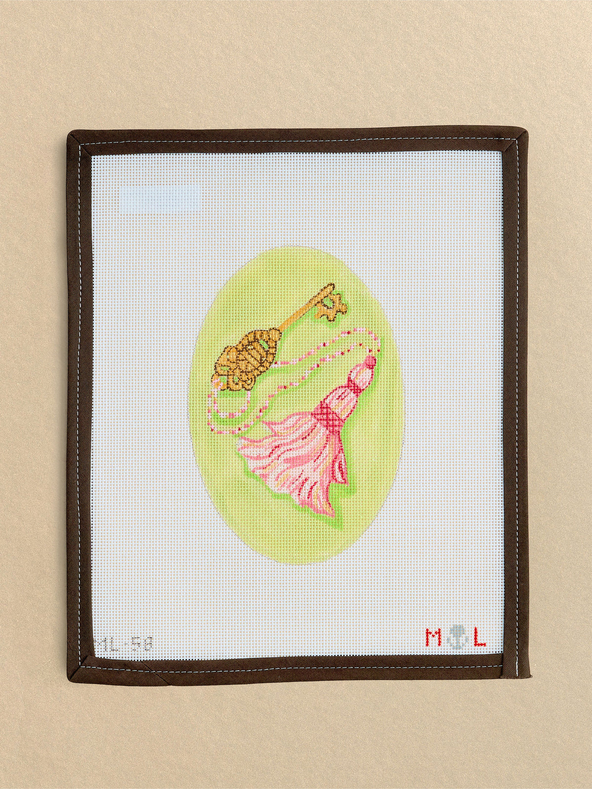 Pink Tassel with Key