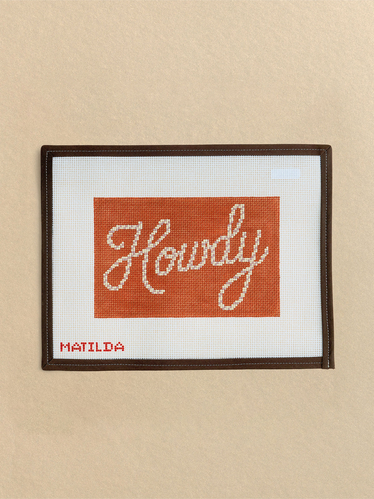 Howdy Needlepoint Canvas