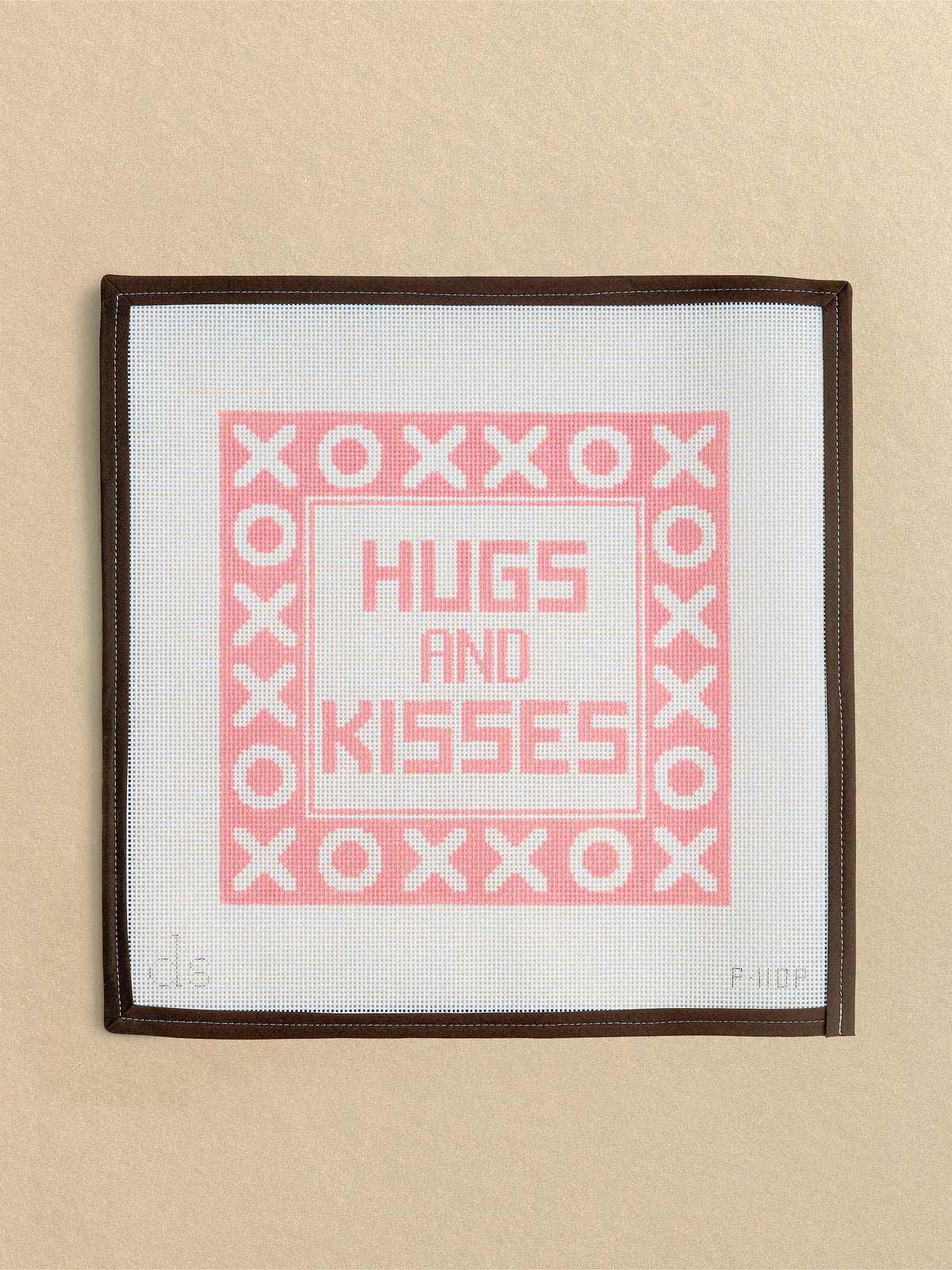 Hugs and Kisses Pillow - Pink