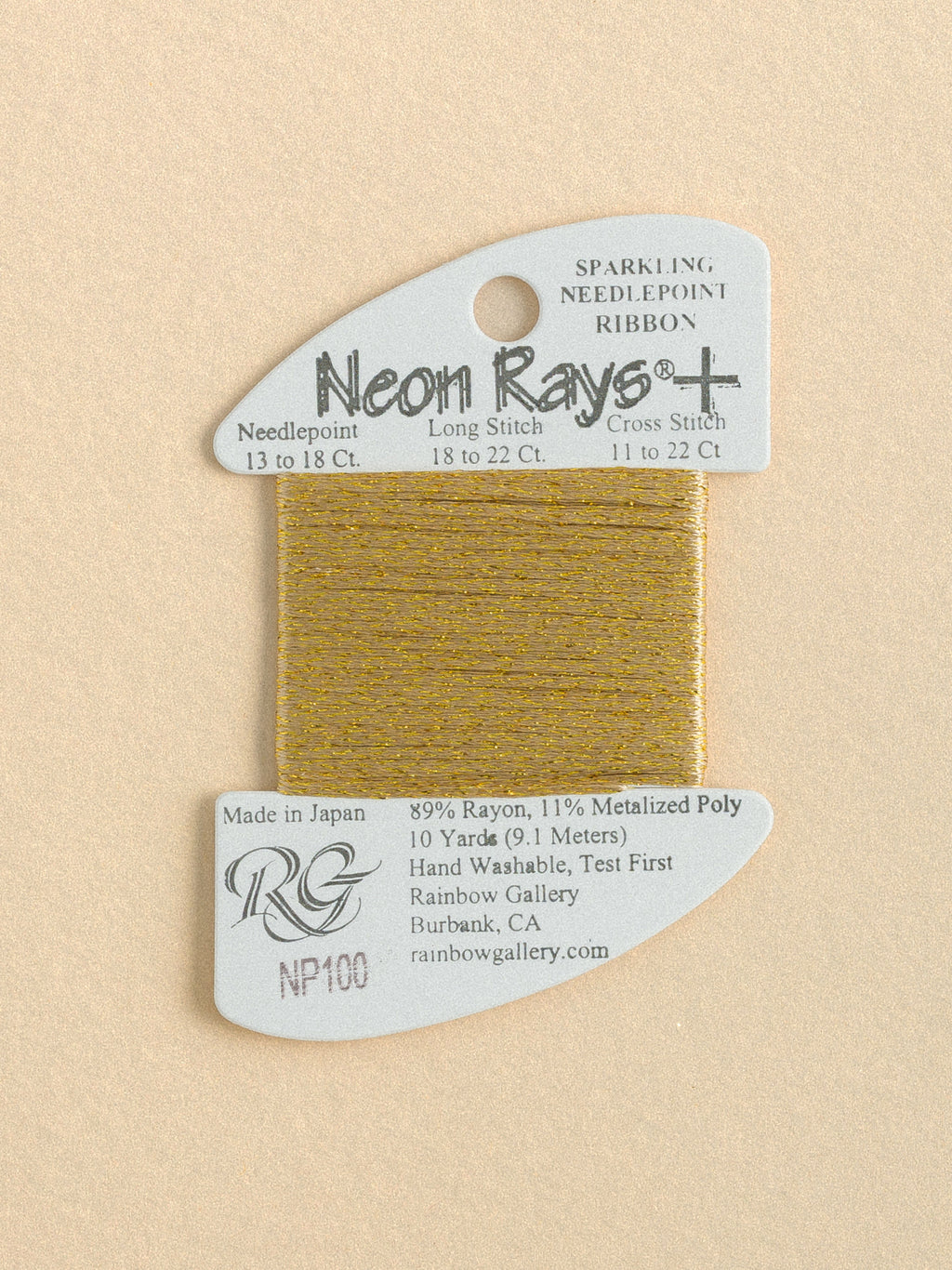 Neon Rays+ Metallic Ribbon Thread from Rainbow Gallery | Le Fil
